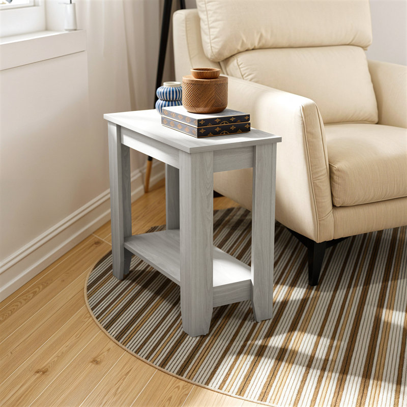 Weddel Basilico End Table with Storage, Warm Gray Oak