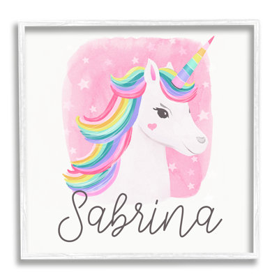 Pink Star Pattern cmw-108 Personalized Wall Art
