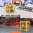 Horizontal Cylinder Storage Cabinet, 4 x 33 lbs Cylinder Capacity, 31.02x30.04x35 inch Propane Storage Cage, Gas Cylinder Cabinet, Yellow Powder Coat Finish, for Freon, Gases, Oxygen, Nitrogen