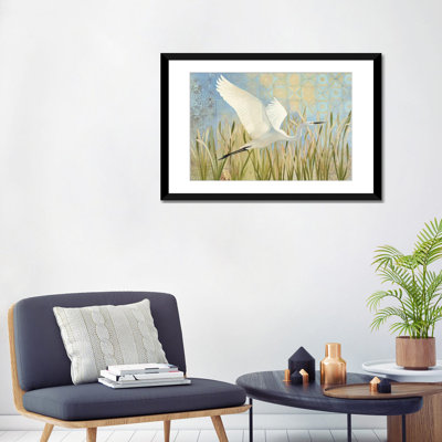 «Snowy Egret in Flight», impression sur toile