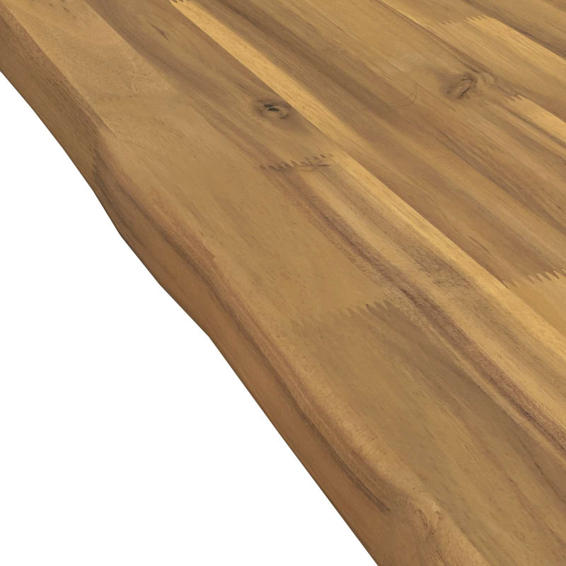 Solid Wood Table Top, 3.5cm H x 90cm W x 40cm D, Natural
