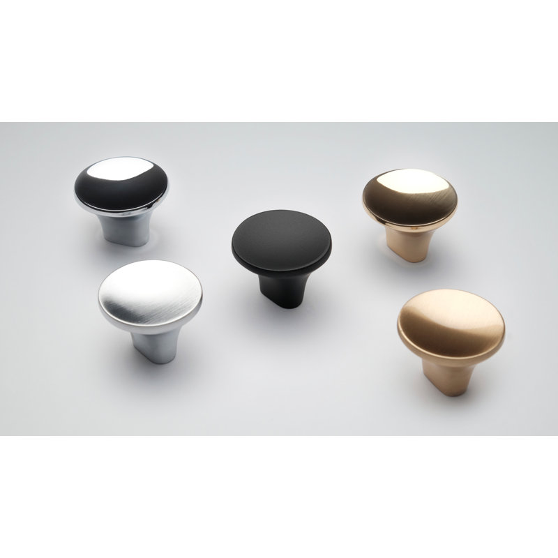 Lazro 35mm Length Oval Knob Multipack, Brushed Brass