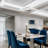 Transitional LED Silver Square Framce Chandelier