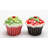 Cosmos Gifts Ceramic Holly Cupcake Salt Shaker