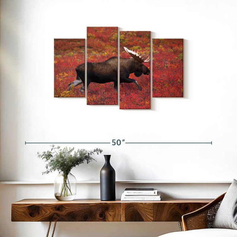 Brampt Denali National Park Moose, 22" H x 36" W