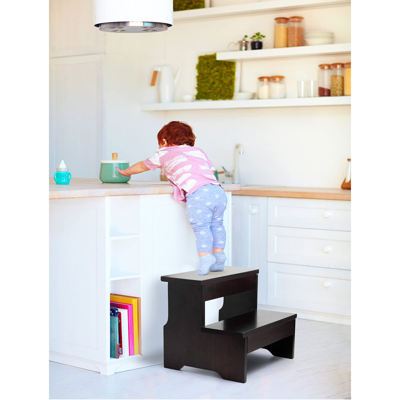 Durable Acacia Wood Step Stool For Kids And Adults, Multi-Functional And Eco-Friendly Design