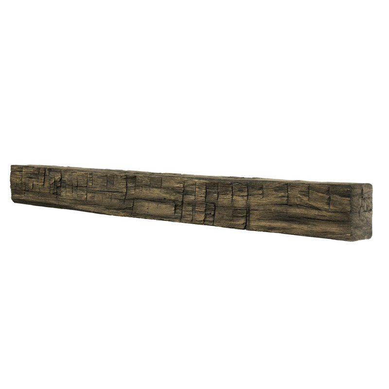 Tavern Non-combustible Reclaimed Pine Shelf, 72", Fieldstone
