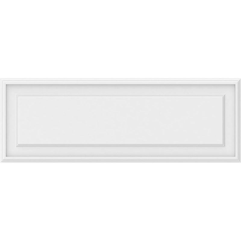 Panneau mural surélevé en PVC blanc Legacy, H 14 po x l 40 po x P 0,63 po