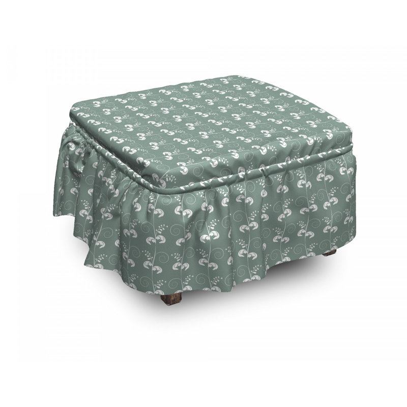 Box Cushion Ottoman Slipcover