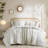 3 Piece Cotton Comforter Set with Chenille Tufting and Printed Design