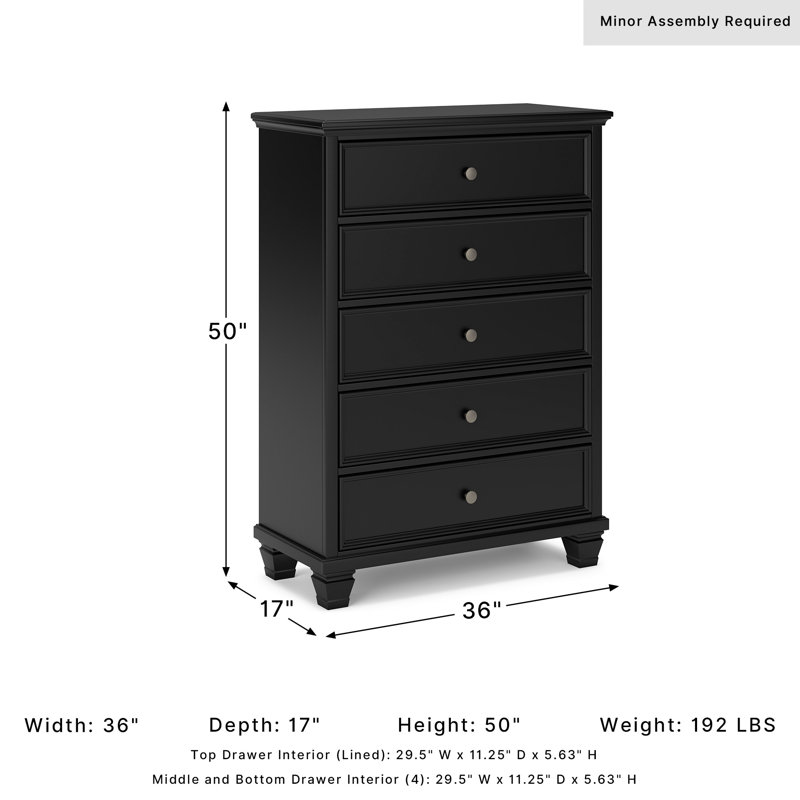 Commode 5 tiroirs Eftichia
