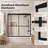 59" W x 56" H Double Sliding Semi Frameless Tub Door with Clear Glass-98154817