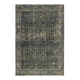 Distressed Homage Hand Knotted Wool Geometric Area Rug