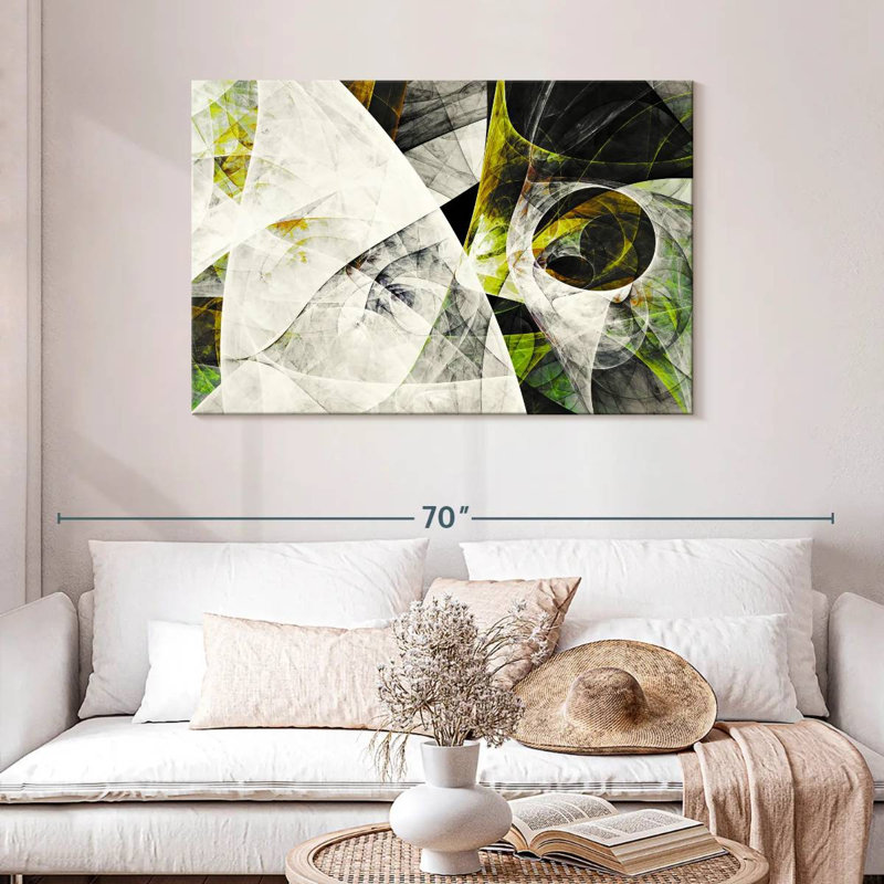 Avery Iced Lime Dynamic Abstract, 30" H x 45" W