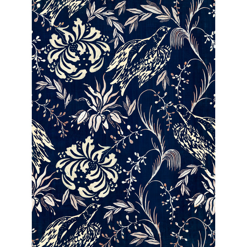 FOLK EMBROIDERY Indigo, Red