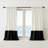 Velvet Blackout Curtains With Modern Color Block Design - Back Tab & Rod Pocket For Soundproof Window Treatments In Living Room Or Bedroom-999239136-999239154