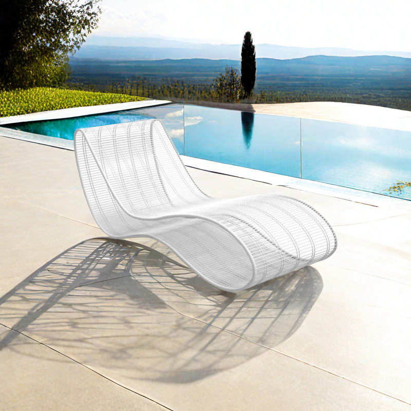 Chaise longue d'extérieur en alliage d'aluminium Paili