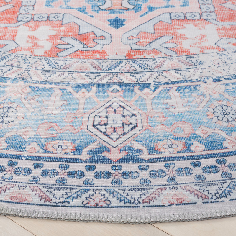 Tapis Alisha avec envers antidérapant, Rond 6 po