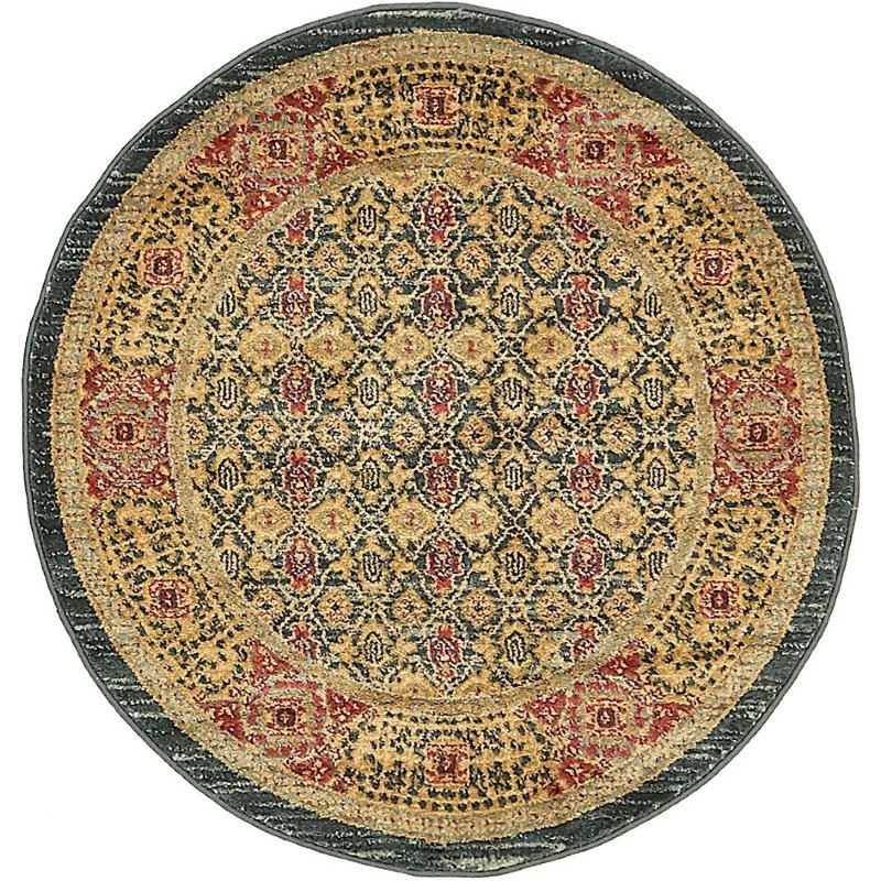 Ophelia Oriental Indoor Rug, Round 6'1"