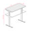 Bureau debout à hauteur ajustable électrique Skyscraper, double moteur et commande numérique avec mémoire, 48 x 30, plateau en bois récupéré véritable avec cadre noir-2014467688-2082861743