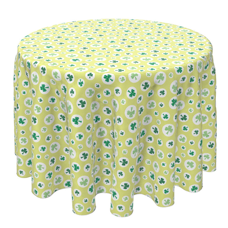 Bless international Round Geometric Cotton Twill Tablecloth | Wayfair