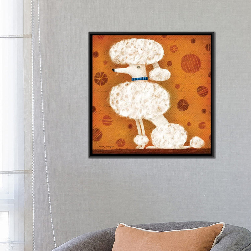 «Standard White» par Terry Runyan, impression sur toile tendue, H 18 po x l 18 po x P 1,5 po, Toile avec cadre noir