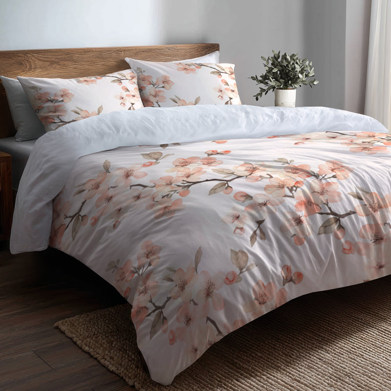 Ensemble de housse de couette Floral, Housse de couette très grand et 2 très grandes t