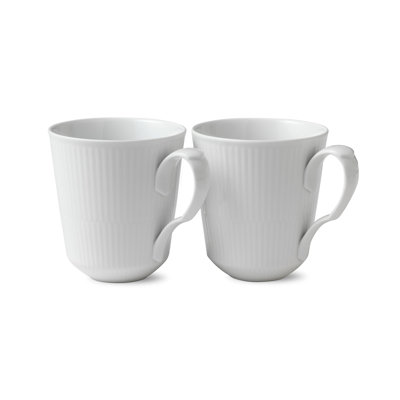 Royal Copenhagen White Fluted 12.511 oz. Mug