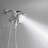 Single-Handle 9-Spray Wall Mount Handheld Shower Head Spray Shower Faucet 1.8 GPM In Polished Chrome (Valve Included)