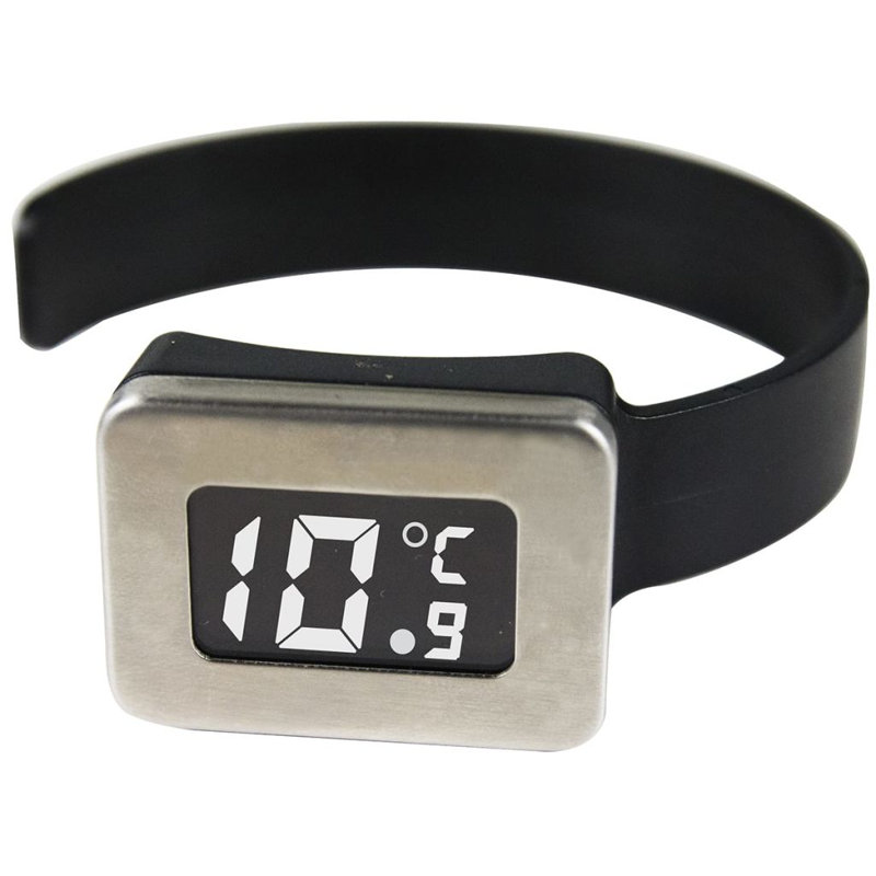 Gusta Wine Thermometer Silver/Black