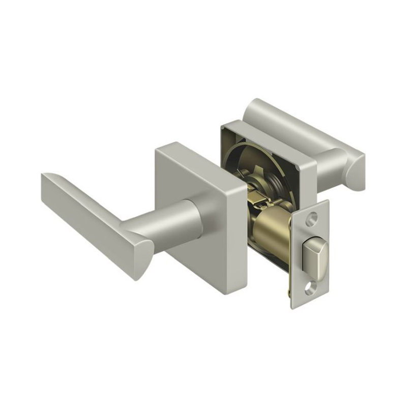 Livingston Door Lever, Satin Nickel