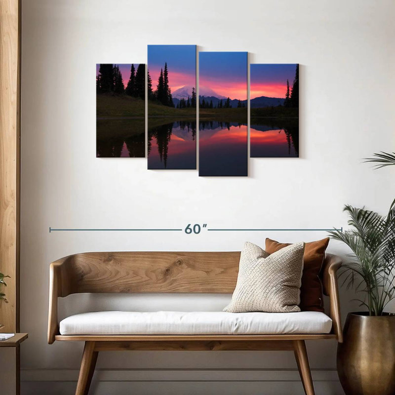 Romantic Mount Rainier Sunset