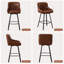 Swivel Counter Stool with Metal Frame-999654537
