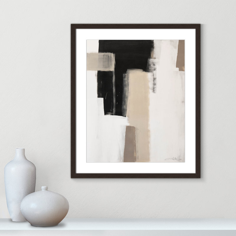 Calvin Giverny Earth Scapes I Print, Oui, Cadre photo simple noyer, H 25,5 po x l 21,5 po x P 1,25 po