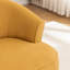 Chaise pivotante rembourrée en polyester avec repose-pieds-561283673