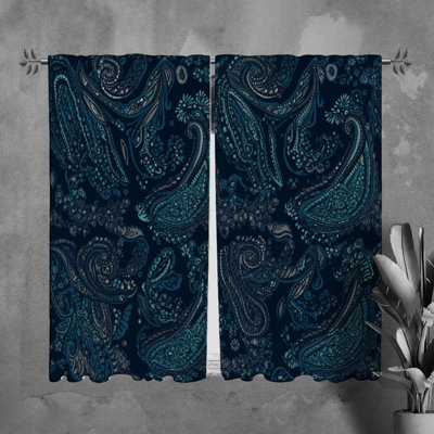 Paire de rideaux obscurcissant en polyester Sapphera