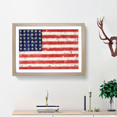 Flag of the United States of America - Picture Frame Painting Print