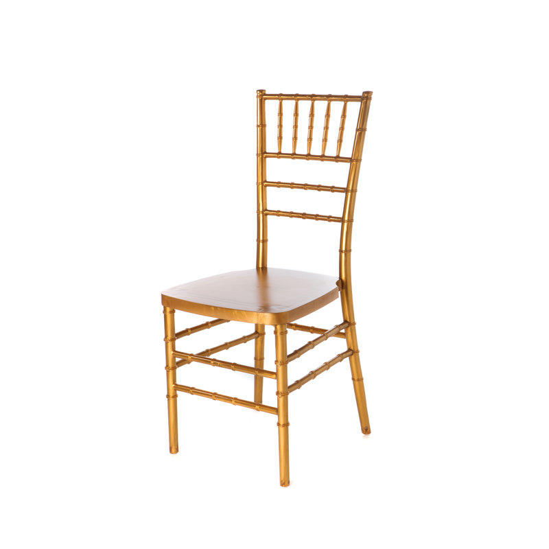 Chaise d'appoint empilable, Doré