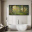 «Vibrant Wildflower», fleurs de jardin colorées rétro, très grand classique, impression sur toile encadrée-96074561-111664966