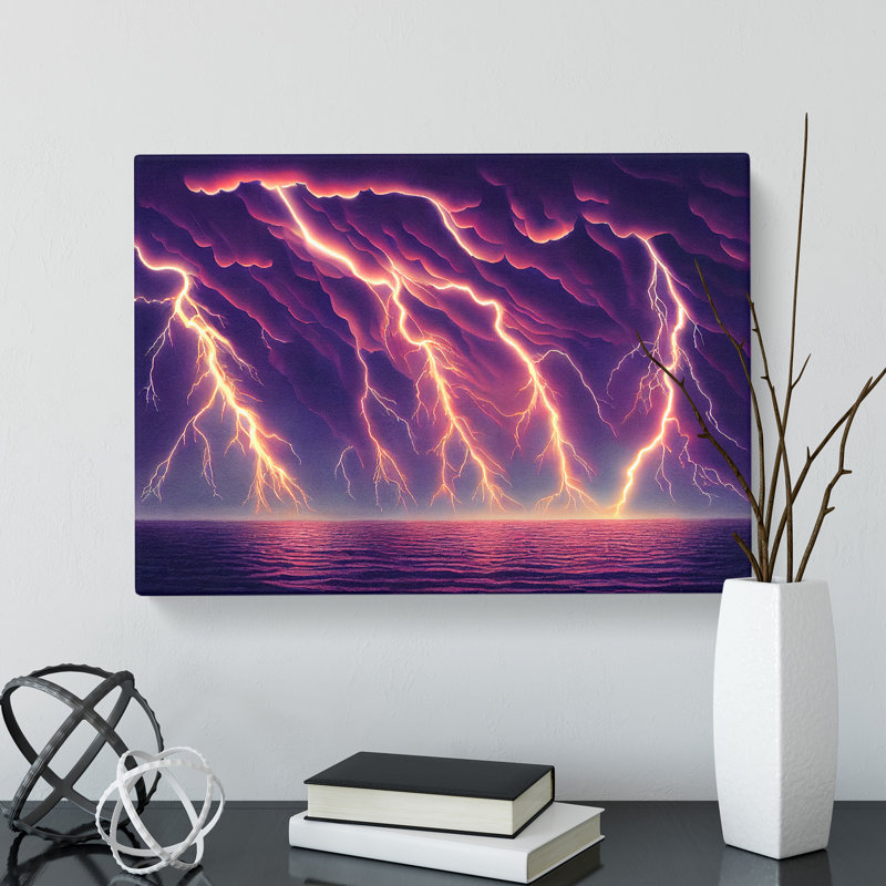 Lightning Vol.6 - Wrapped Canvas Print, 35cm H x 50cm W x 3cm D