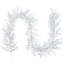 Guirlande de Noël pré-éclairée avec brindilles artificielles - 9 pi x 14 po - DEL blanc chaud