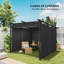 Outsunny 3 x 3(m) Metal Pergola with Retractable Roof and Sidewalls-1026742281