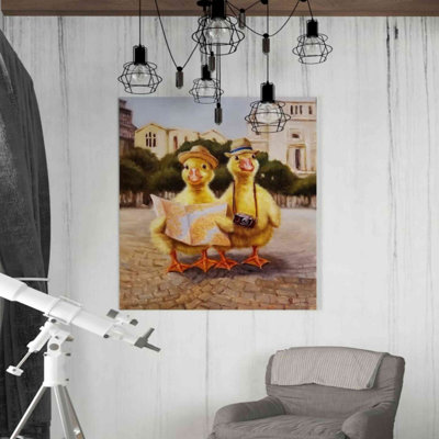 «Touristes» par Lucia Heffernan, impression sur toile tendue