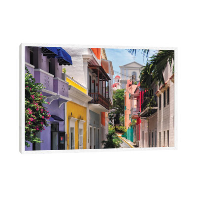 Colorful Streets Of Old San Juan, Puerto Rico by George Oze - Print on Canvas
