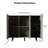 3 Door Wooden Storage Cabinet with Adjustable Shelves for Living Room, Kitchen, and Hallway-1349379433