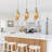 Clema 3-Light Rattan Linear Pendant