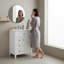 Meuble-lavabo moderne 24 po avec lavabo et armoire de rangement Modern