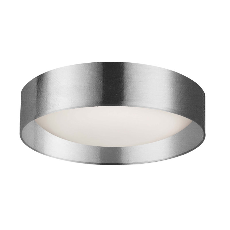 Metije Flush Mount - 14W - Metal Shade, Polished Chrome, 11" Dia.