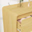Commode en bois pour chambre à coucher, commode moderne à 6 tiroirs de 47 po de large avec façade incurvée, grand bureau de rangement pour placard / couloir-141097954