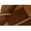 Wool Geometric Area Rug in Brown/Ivory